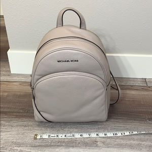 Michael Kors backpack Abbey cement-colored leather